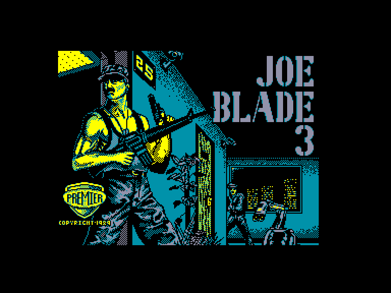 screenshot of the Amstrad CPC game Joe Blade III
