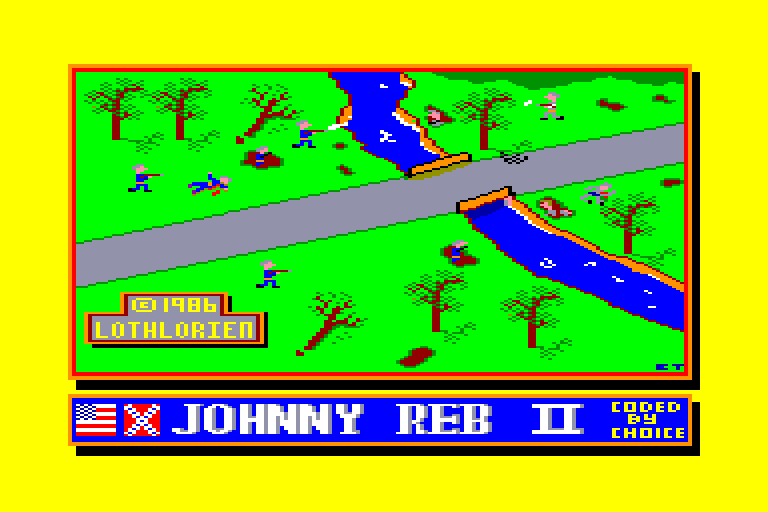 screenshot du jeu Amstrad CPC Johnny Reb II