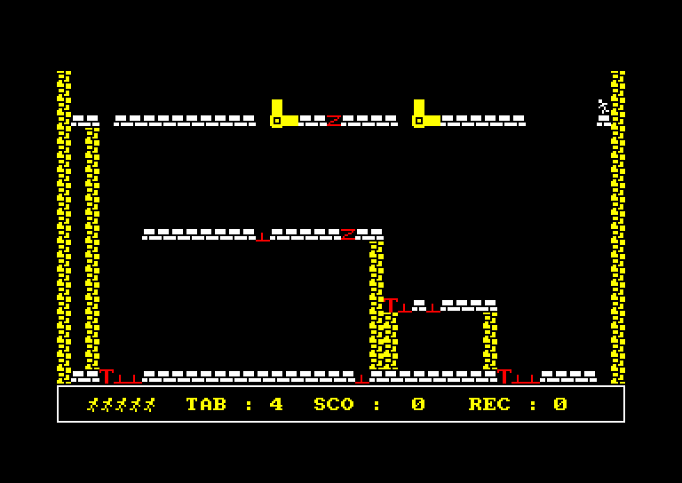 screenshot du jeu Amstrad CPC Jumping runner