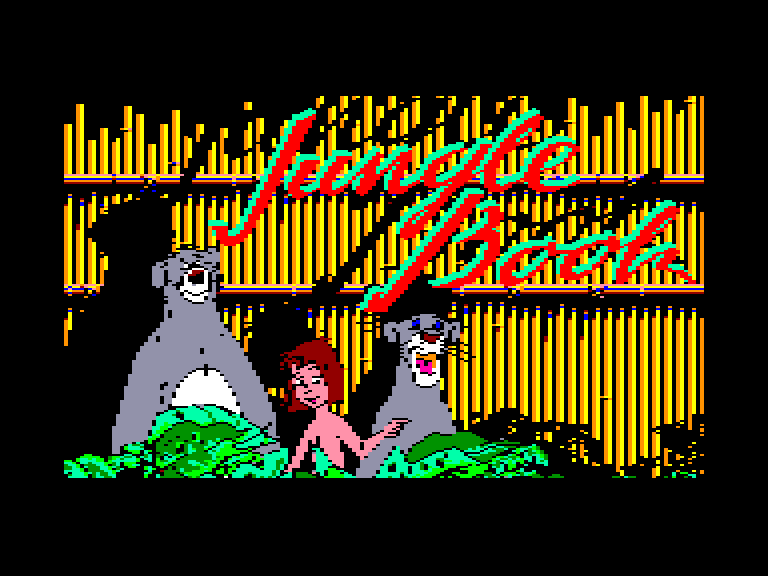 screenshot of the Amstrad CPC game Jungle Book