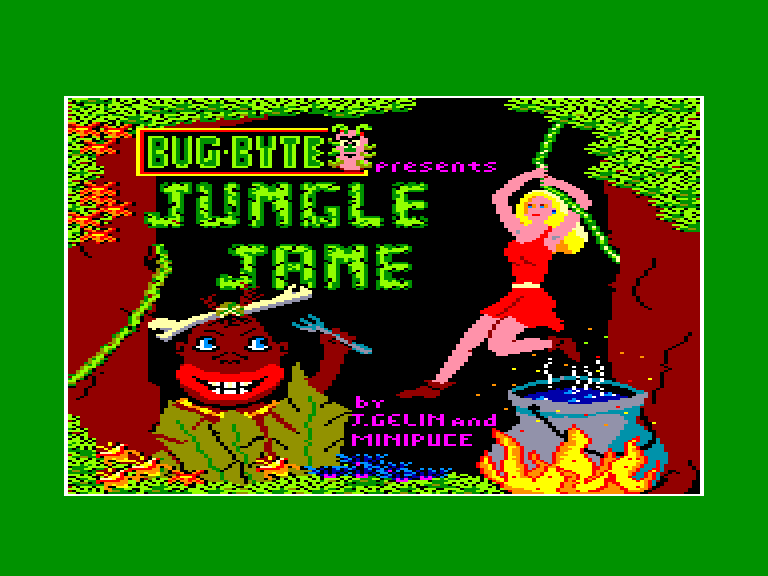 screenshot of the Amstrad CPC game Jungle Jane