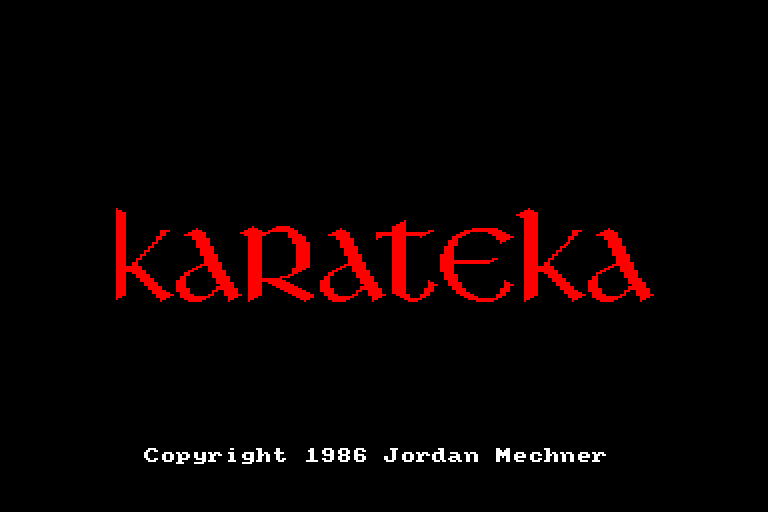 screenshot du jeu Amstrad CPC Karateka