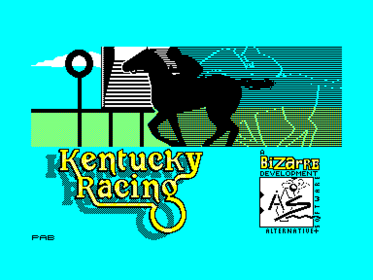 screenshot of the Amstrad CPC game Kentucky racing