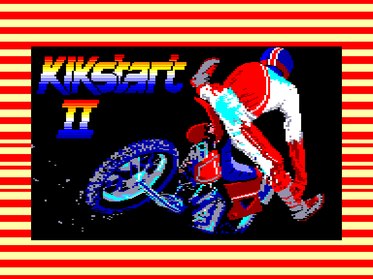 screenshot of the Amstrad CPC game Kikstart 2