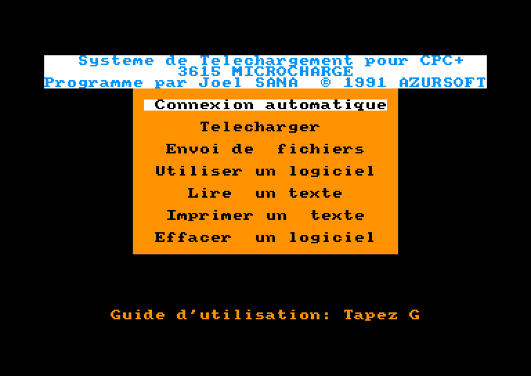 screenshot du jeu Amstrad CPC Kit de Telechargement - Telecharge Amstrad CPC