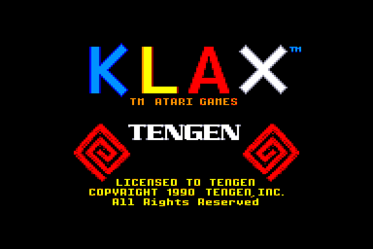 screenshot du jeu Amstrad CPC Klax