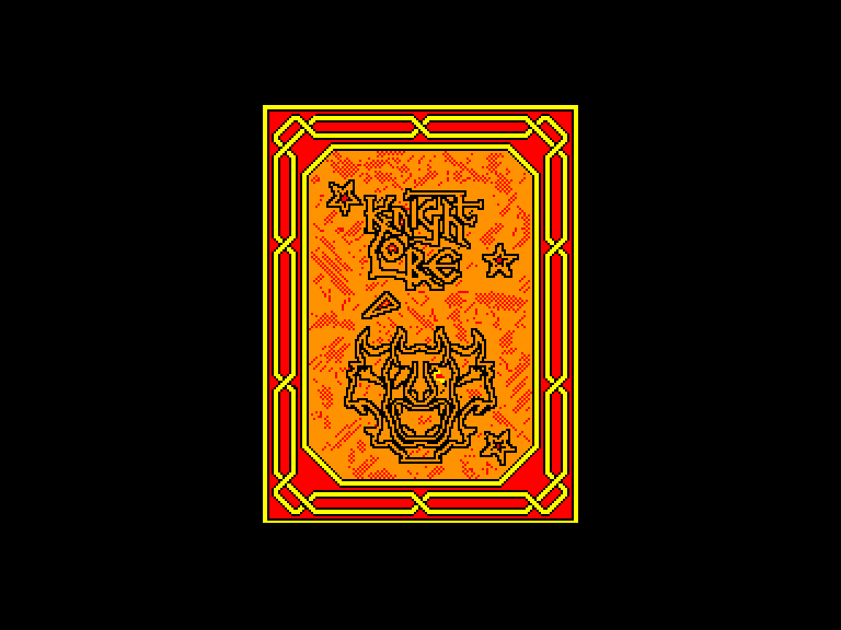 screenshot of the Amstrad CPC game Knight Lore