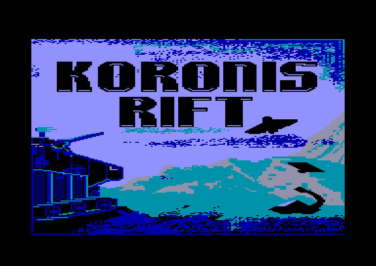 screenshot of the Amstrad CPC game Koronis rift