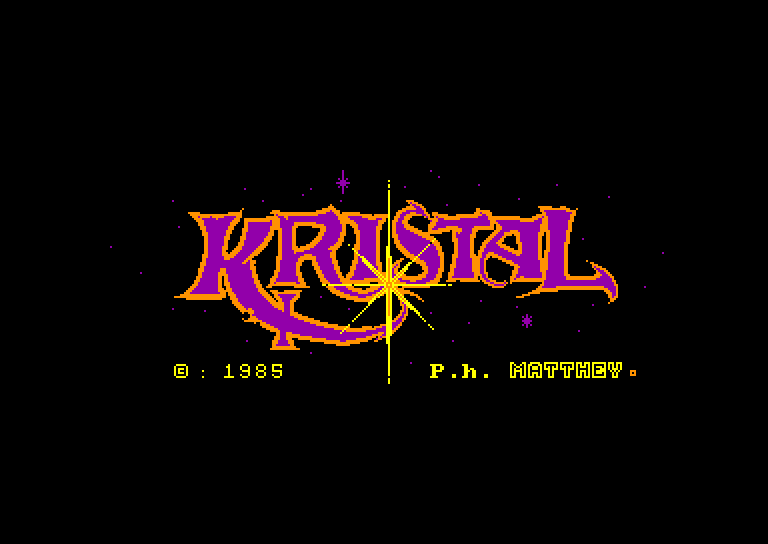 screenshot du jeu Amstrad CPC Kristal