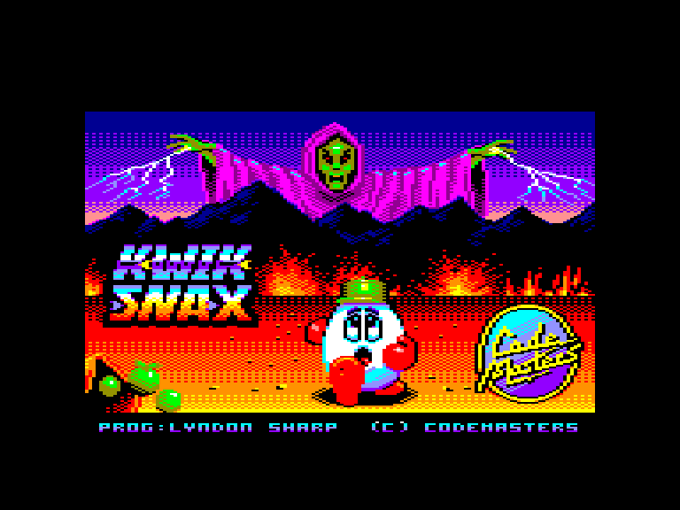 screenshot du jeu Amstrad CPC Kwik Snax Dizzy