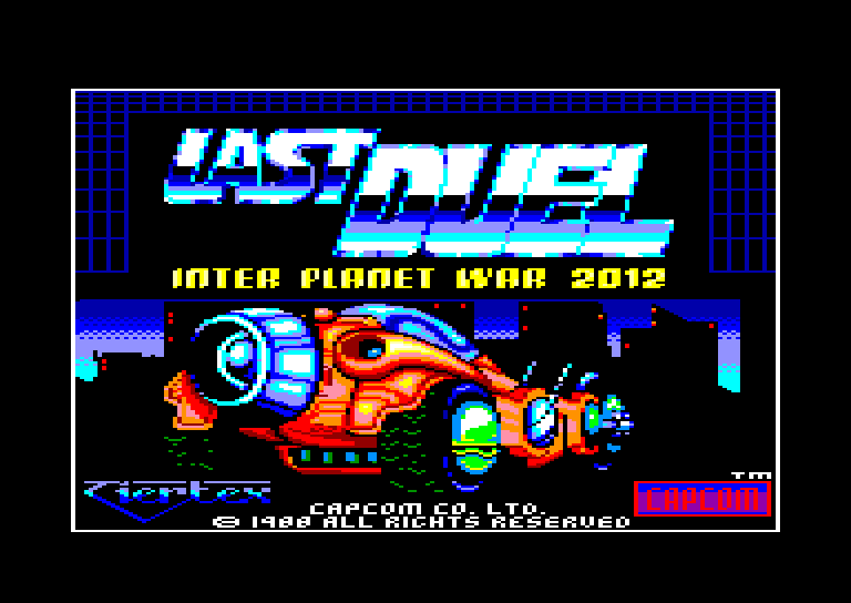 screenshot of the Amstrad CPC game Last duel