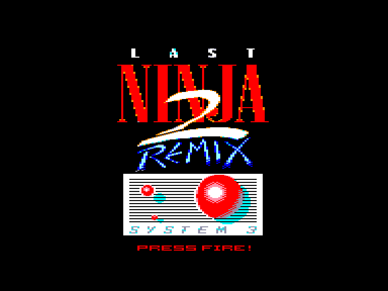 screenshot of the Amstrad CPC game Last Ninja 2 Remix
