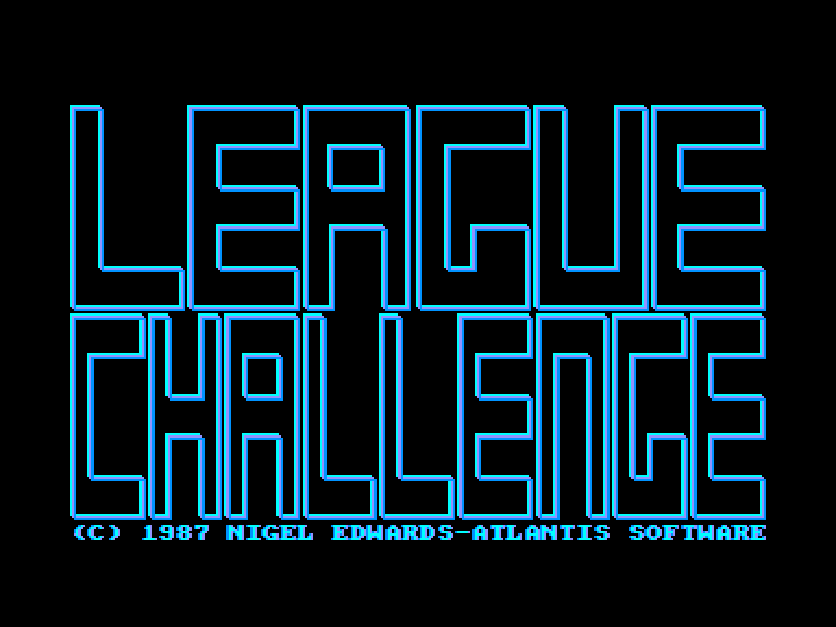 screenshot of the Amstrad CPC game League challenge