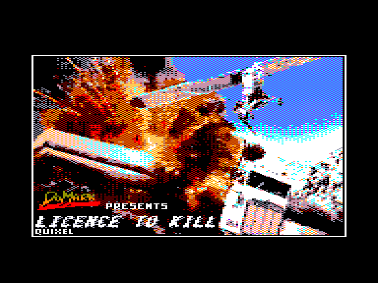 screenshot of the Amstrad CPC game Licence to Kill