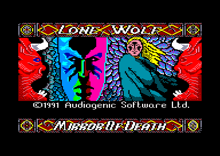 screenshot du jeu Amstrad CPC Lone Wolf - The Mirror of Death