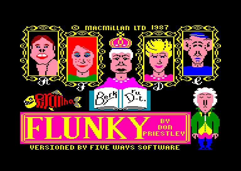screenshot of the Amstrad CPC game Mad flunky