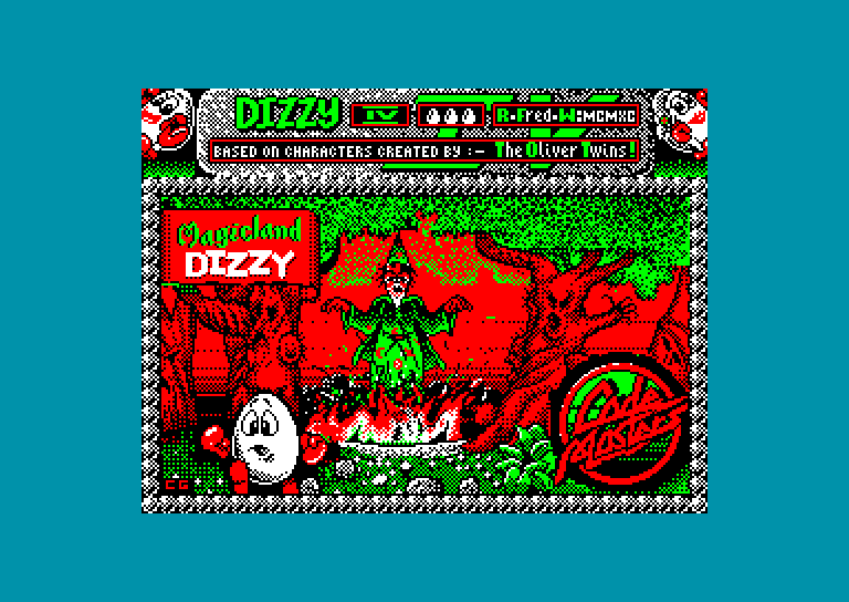 screenshot of the Amstrad CPC game Magicland Dizzy