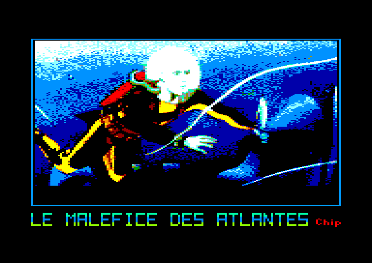 screenshot of the Amstrad CPC game Malefice des atlantes (le)