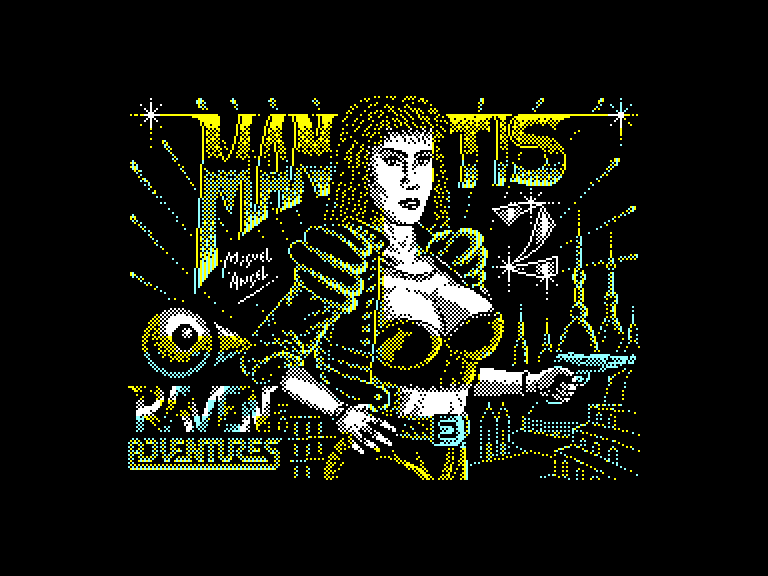 screenshot of the Amstrad CPC game Mantis 2