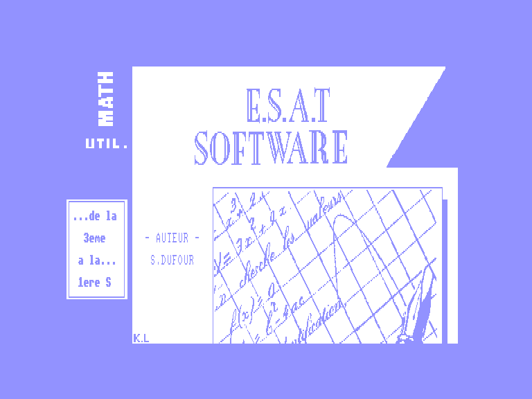 screenshot du jeu Amstrad CPC Math-Util