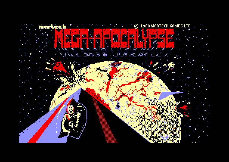 screenshot of the Amstrad CPC game Mega Apocalypse
