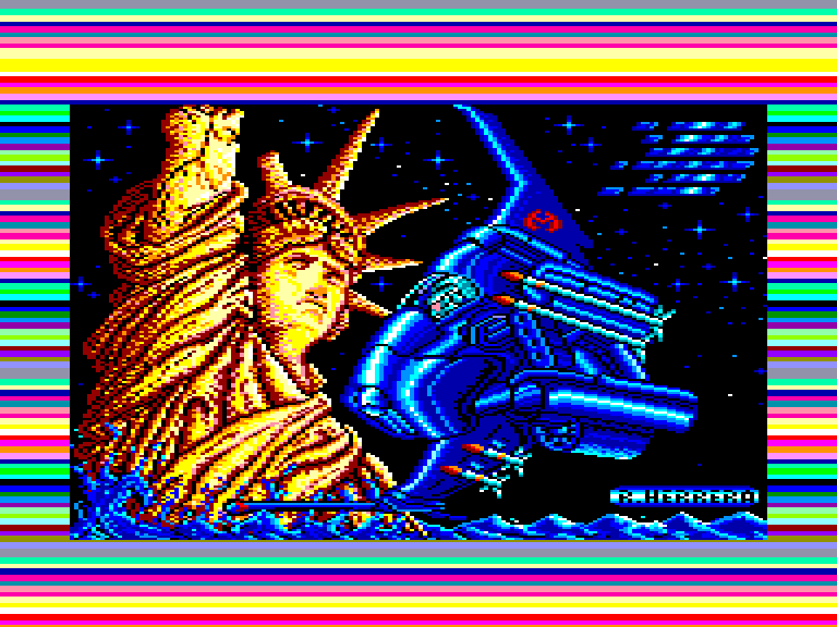 screenshot of the Amstrad CPC game Meganova
