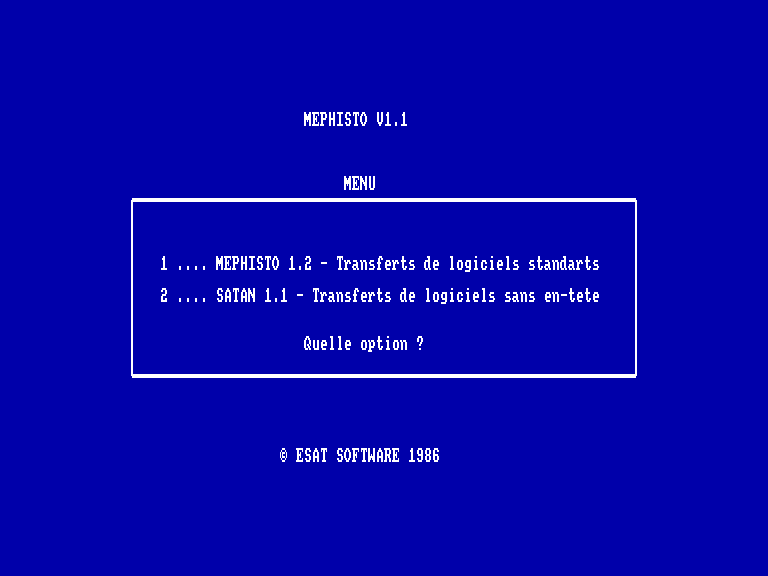 screenshot du jeu Amstrad CPC Mephisto