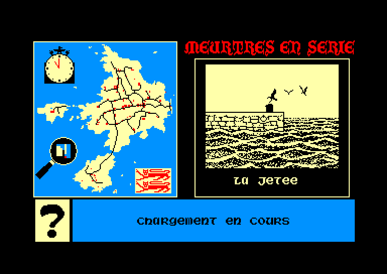 screenshot du jeu Amstrad CPC Meurtres en serie