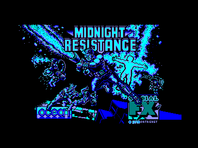 screenshot of the Amstrad CPC game Midnight resistance