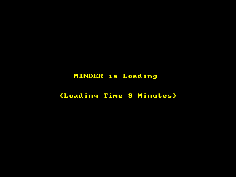screenshot of the Amstrad CPC game Minder