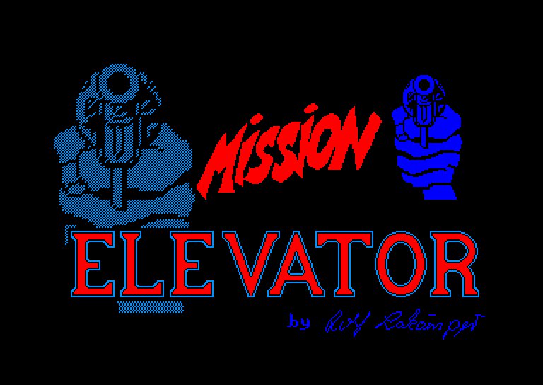 screenshot of the Amstrad CPC game Mission Elevator