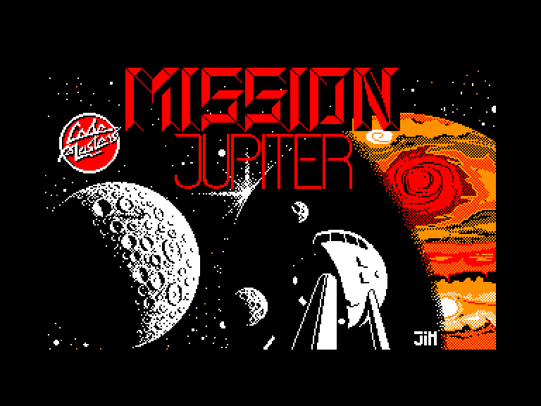 screenshot of the Amstrad CPC game Mission jupiter