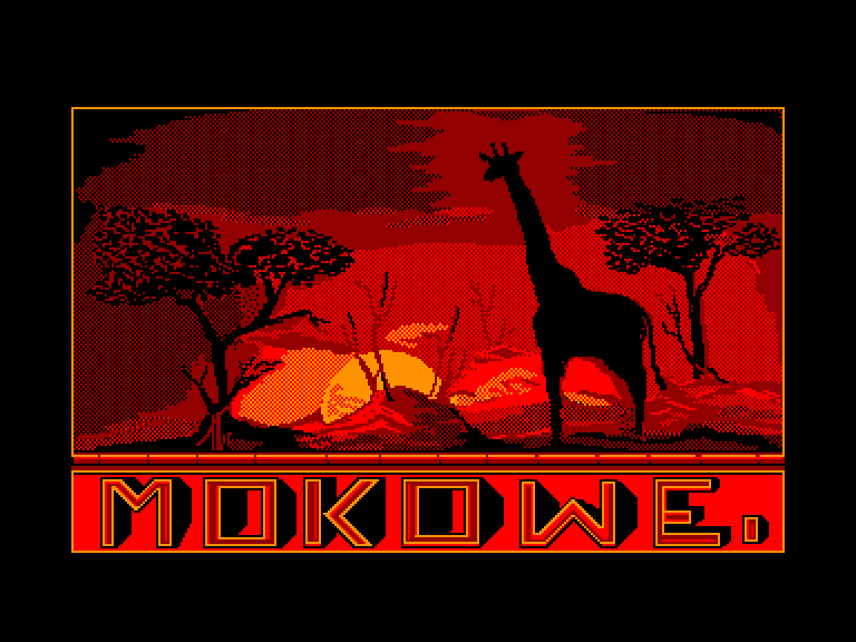 screenshot of the Amstrad CPC game Mokowe
