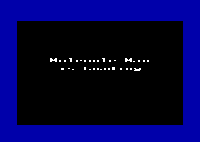 screenshot du jeu Amstrad CPC Molecule man