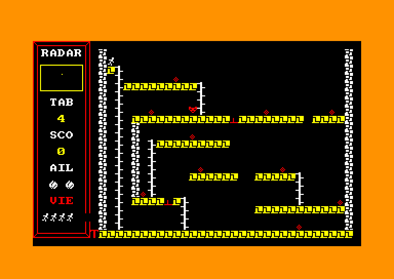 screenshot du jeu Amstrad CPC Momie invisible (la)