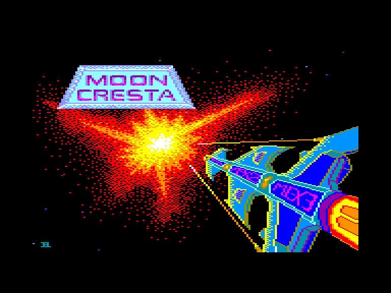 screenshot du jeu Amstrad CPC Moon Cresta