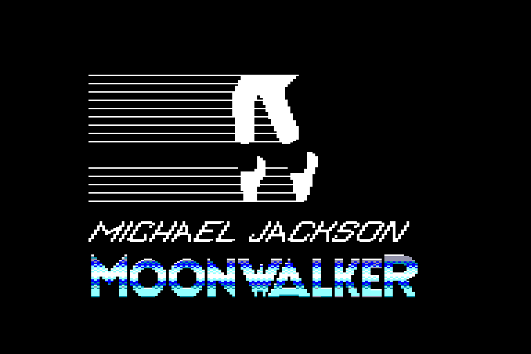 screenshot of the Amstrad CPC game Moonwalker