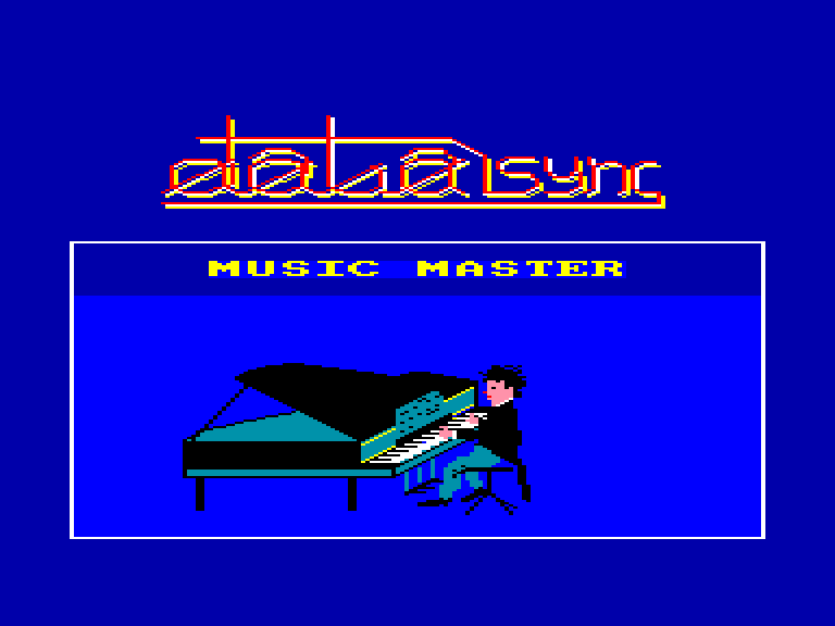 screenshot of the Amstrad CPC game Music Master