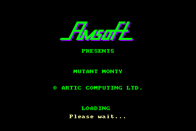 screenshot du jeu Amstrad CPC Mutant Monty