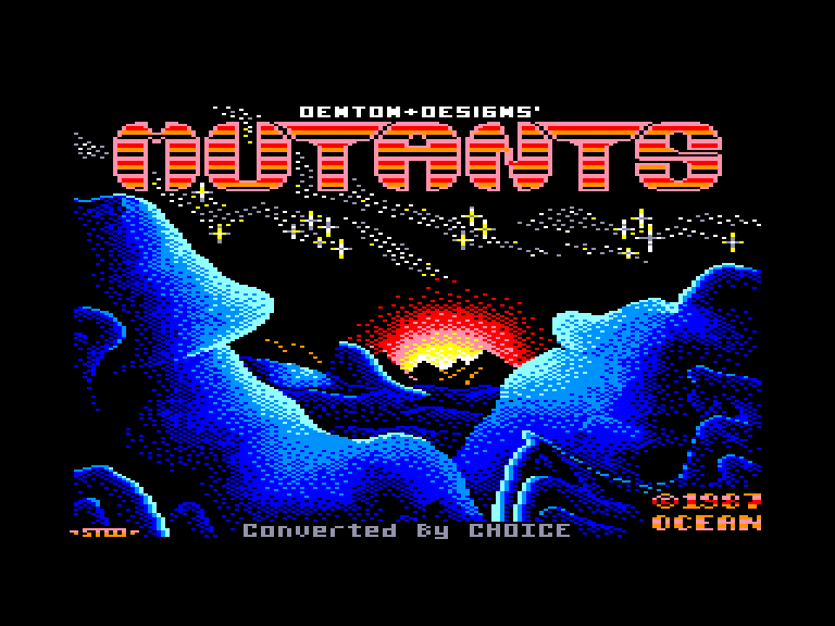 screenshot of the Amstrad CPC game Mutants