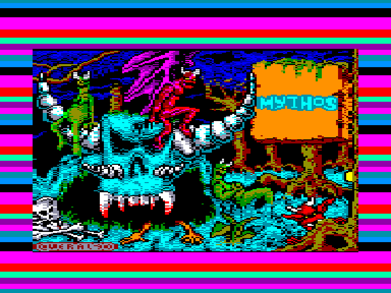 screenshot of the Amstrad CPC game Mythos