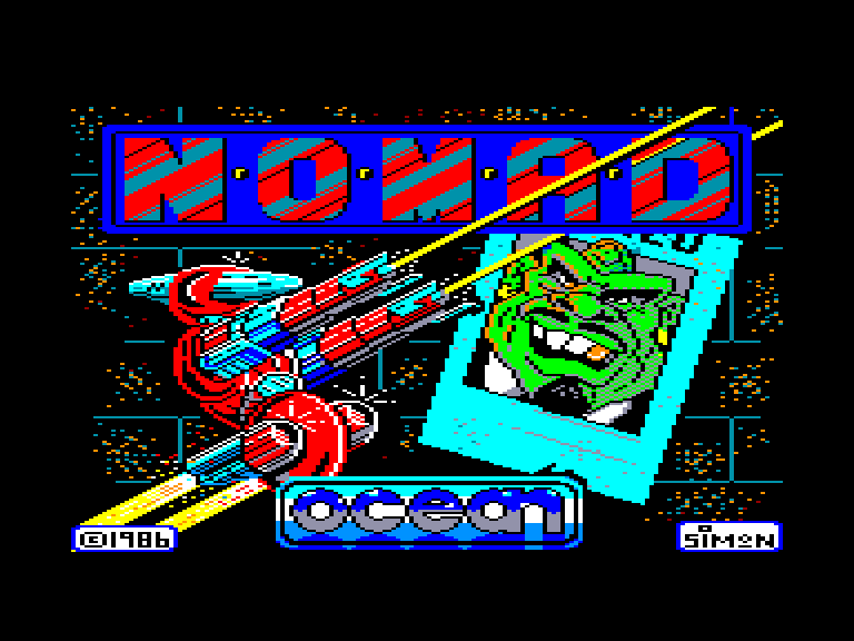 screenshot of the Amstrad CPC game Nomad