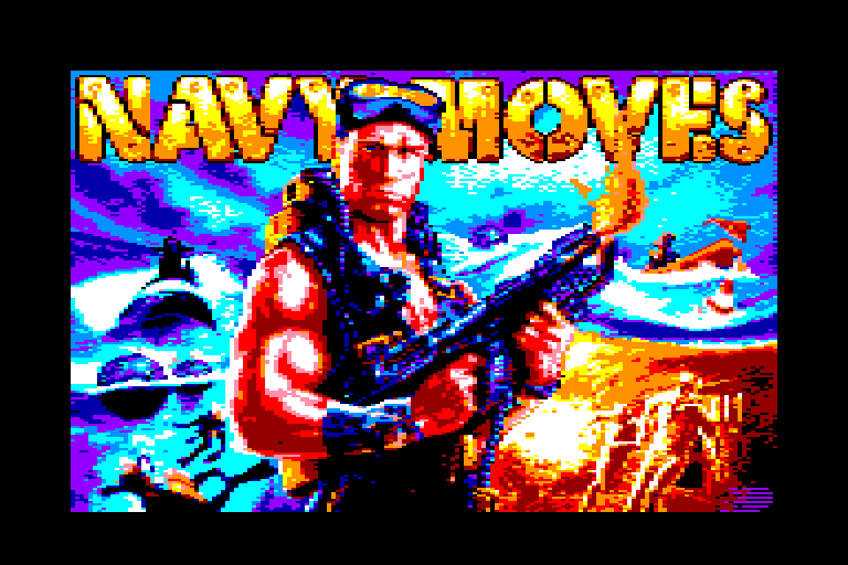 écran de chargement du jeu Amstrad CPC Navy Moves