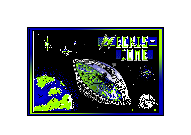 screenshot of the Amstrad CPC game Necris-Dome (the)