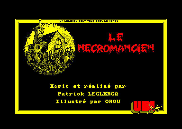screenshot of the Amstrad CPC game Necromancien (le)
