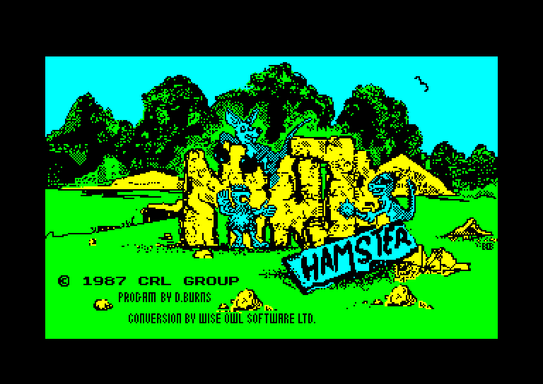screenshot of the Amstrad CPC game Ninja hamster