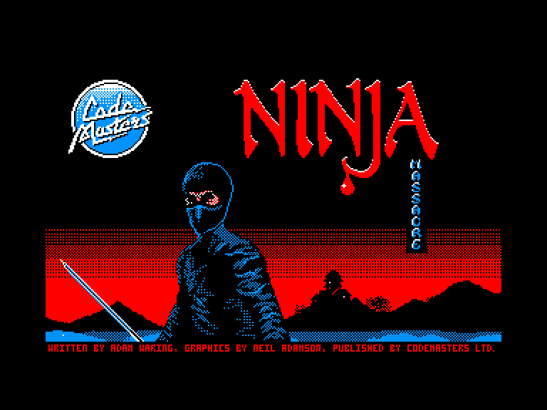 screenshot of the Amstrad CPC game Ninja massacre