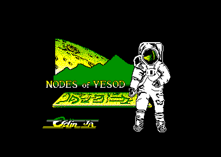 screenshot of the Amstrad CPC game Nodes of yesod
