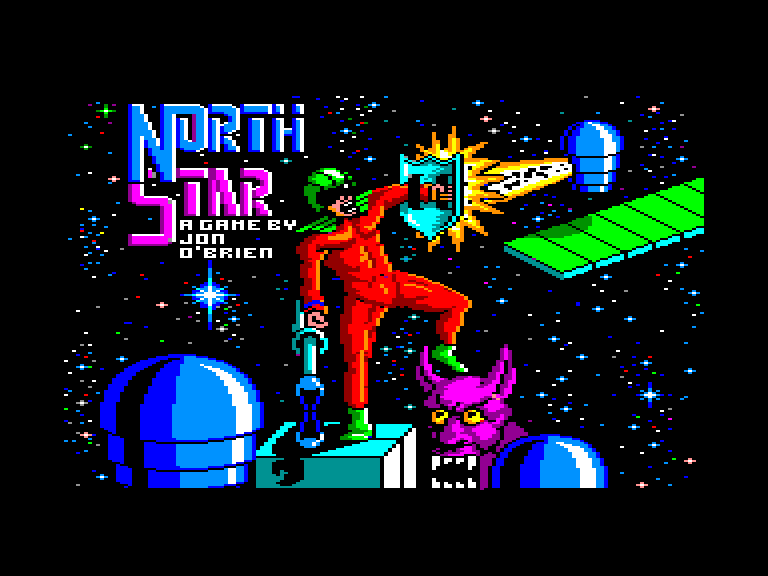 screenshot of the Amstrad CPC game North star