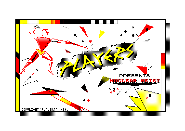 screenshot of the Amstrad CPC game Nuclear heist